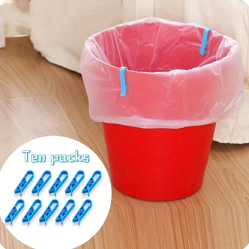 10pcs Garbage Bin Clips Paper Baskets Anti Slip Retainers