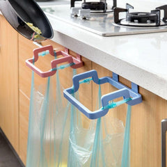 Kitchen Cabinet Door Trash Rack 18.54cm x 13.97cm Plastic Bag Rack