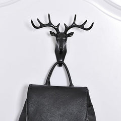 Deer Head Wall Hook Key Hook Easy To Install Plastic Adhesive Hooks