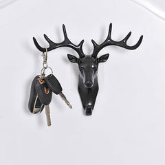 Deer Head Wall Hook Key Hook Easy To Install Plastic Adhesive Hooks