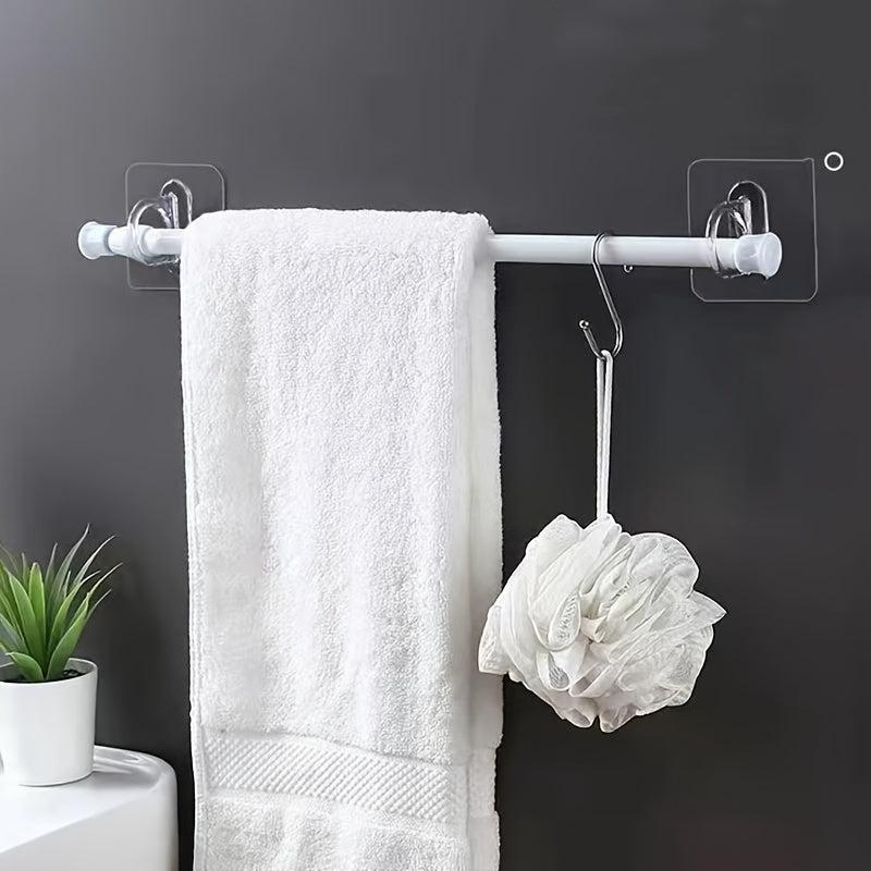 4pcs Bathroom Punch Multifunctional Round Hook Adhesive Hook