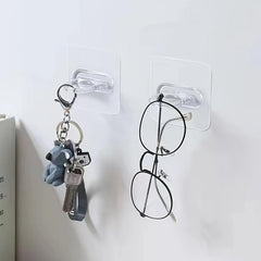 4pcs Bathroom Punch Multifunctional Round Hook Adhesive Hook