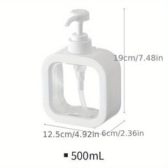 Transparent Hand Sanitizer Dispensing Bottle - Bathroom Accessory