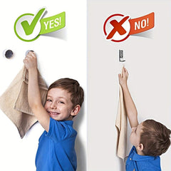 2pcs Adhesive Kitchen Towel Holder Circular Rack Wall Mounted Hand Towel Hook