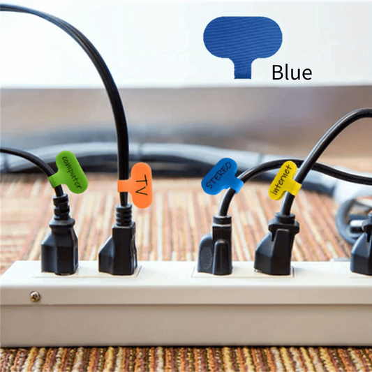 10pcs Cable Labels Cable Ties Reusable Wire Tags For Cable Management