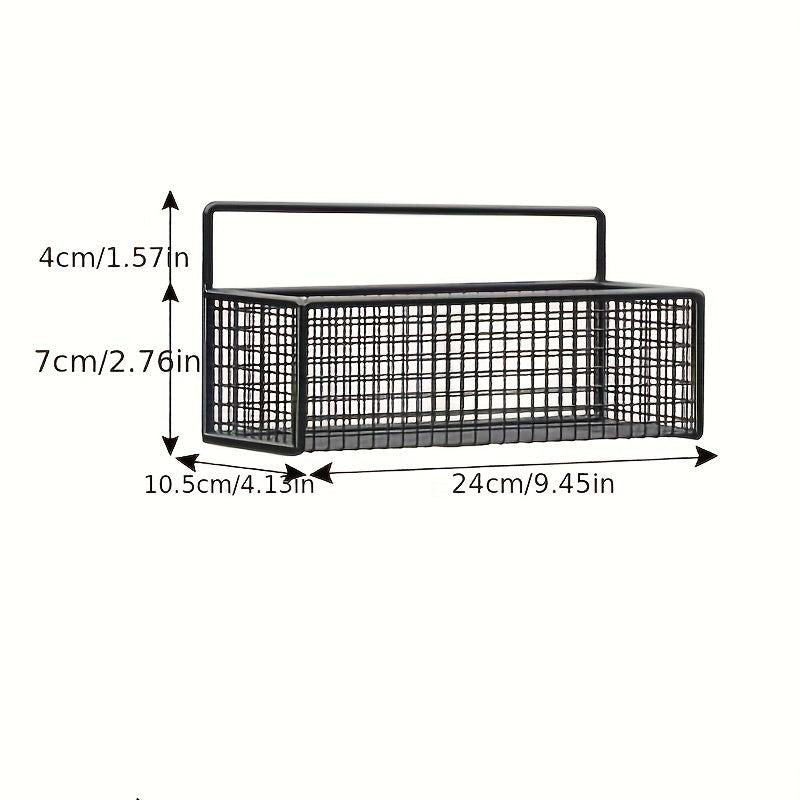 Wall-mounted Bathroom Storage Rack with Hooks