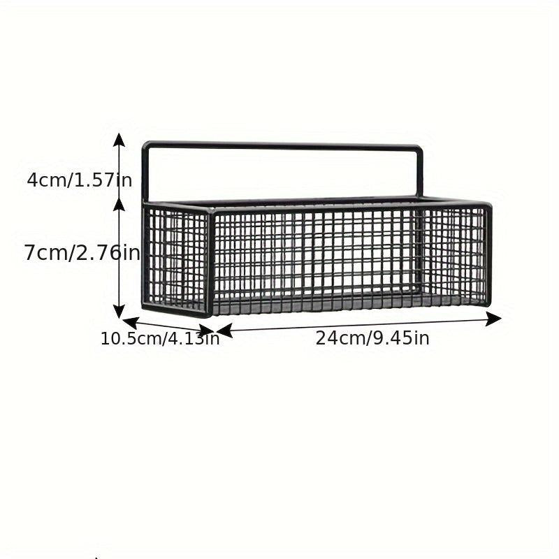Wall-mounted Bathroom Storage Rack with Hooks