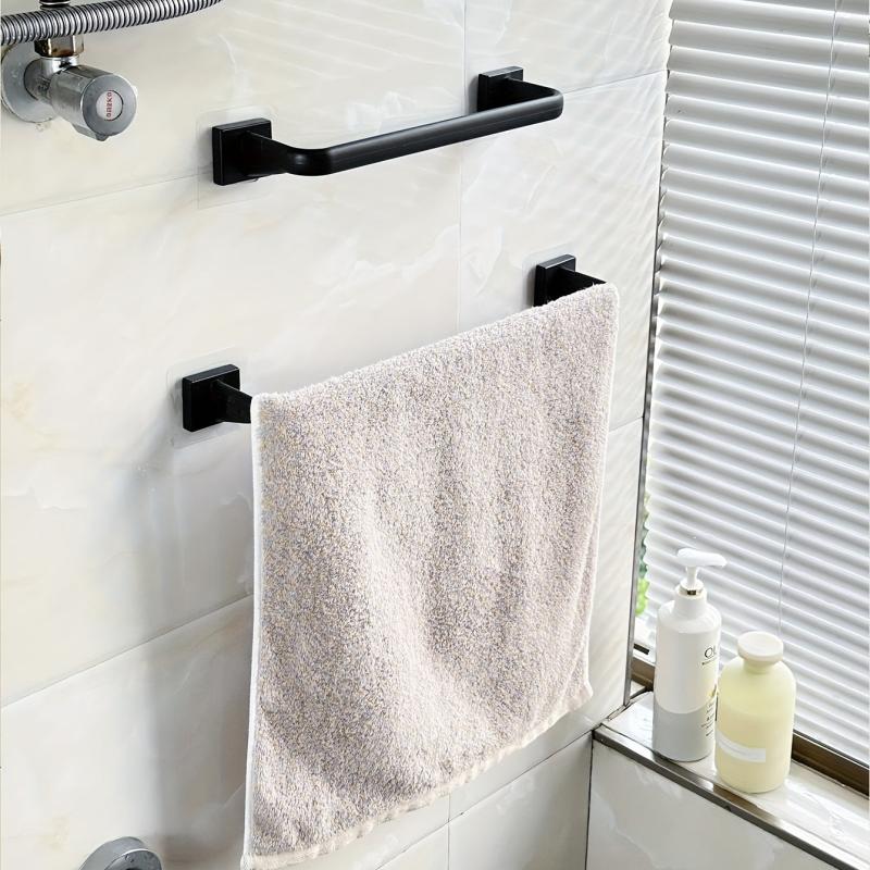 Wall Mounted Towel Bar Bathroom Organization Rack