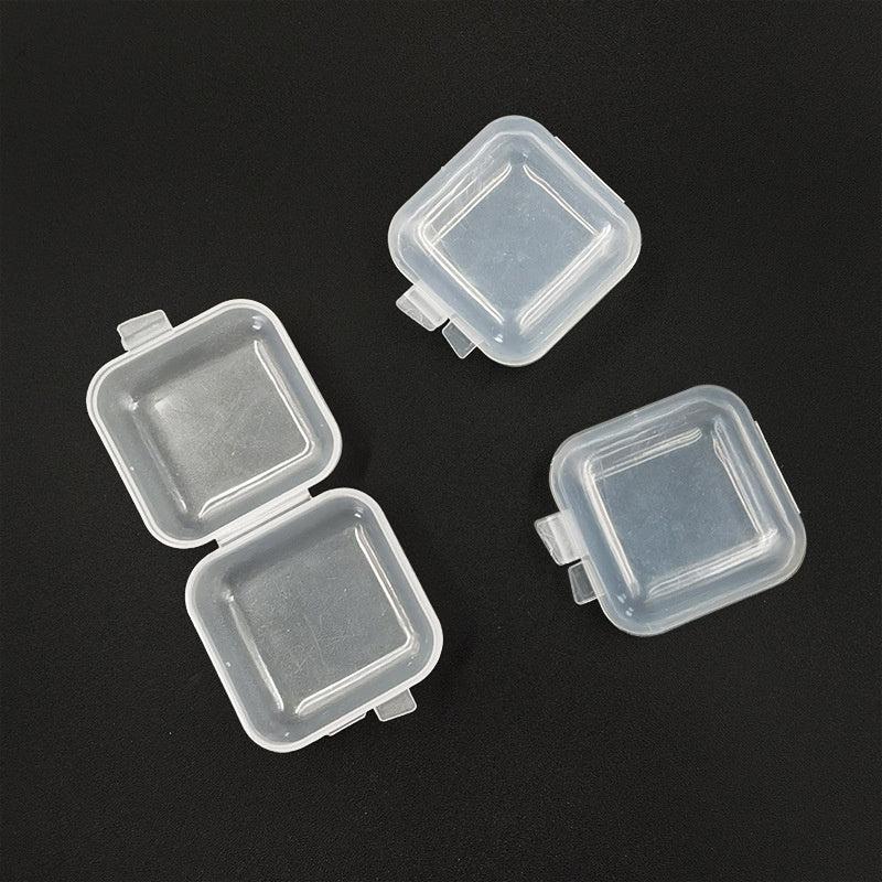 10pcs Mini Portable Storage Case Plastic Transparent Pill Box