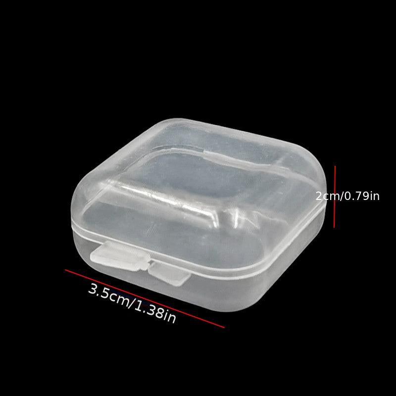 10pcs Mini Portable Storage Case Plastic Transparent Pill Box