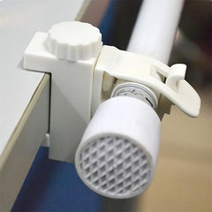 Adjustable Curtain Rod Holder Hooks Set No Drilling, Bathroom and Hotel 1.97inch