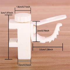 Adjustable Curtain Rod Holder Hooks Set No Drilling, Bathroom and Hotel 1.97inch