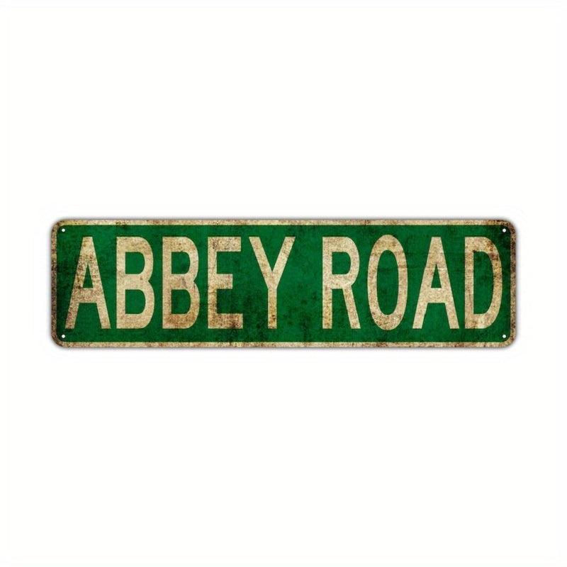 Retro Metal Tin Signs Rustic Street Road Signs Amusement Park Scenic
