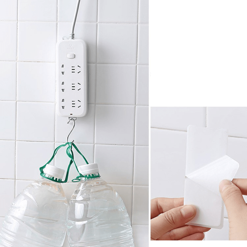 3pcs Adhesive Cable Dragging Board Hook Wall Socket Fixer