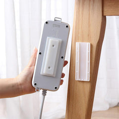 3pcs Adhesive Cable Dragging Board Hook Wall Socket Fixer