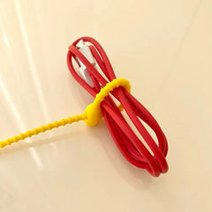 5pcs Silicone Straps for Cables & Keychains - Organize Your Gadgets