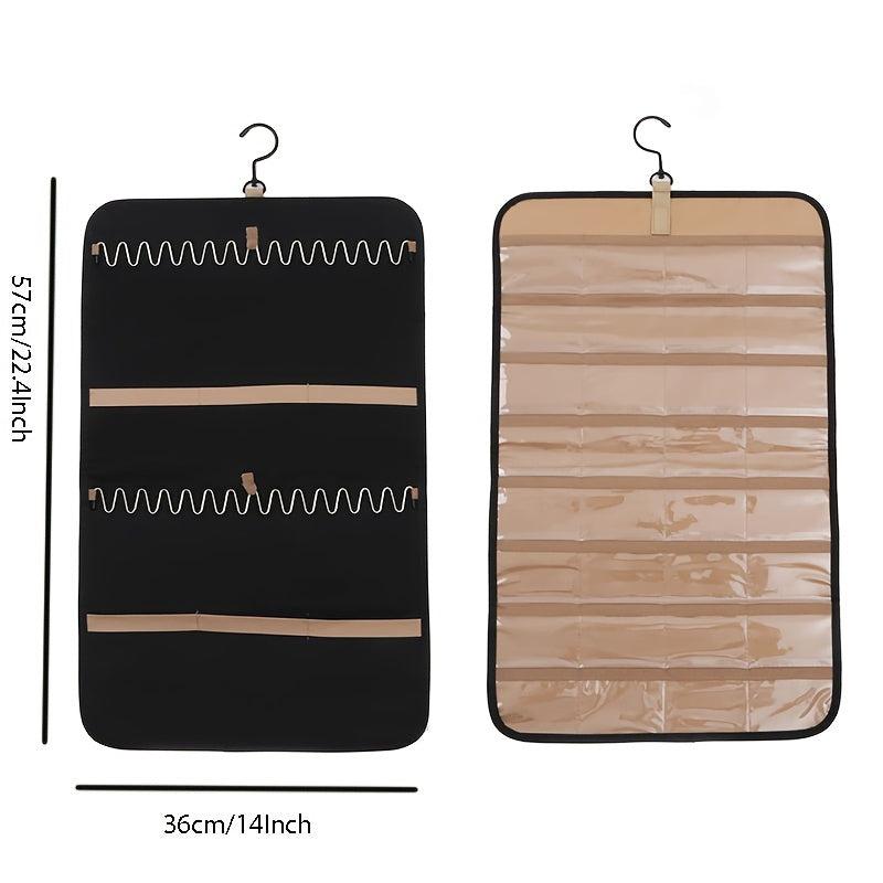 Double-sided Hanging Jewelry Organizer with 20 Jewelry Bags
