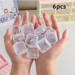 Transparent Plastic Small Jewelry Box Earplugs Fishhook Storage Pill Organizer