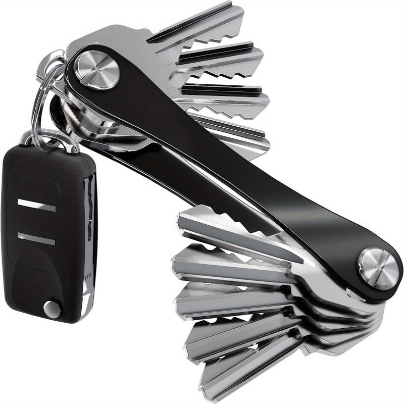 Stylish Metal Key Holder Keychain for Organized Keys in Home or Office