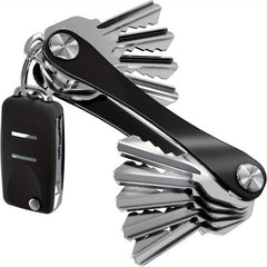 Stylish Metal Key Holder Keychain for Organized Keys in Home or Office