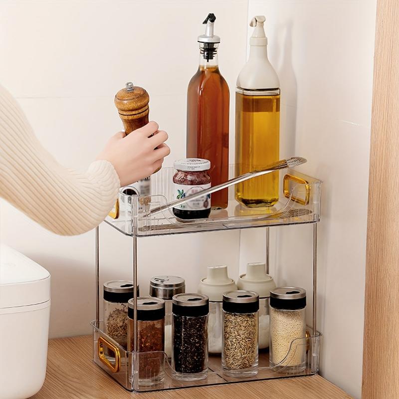 Desktop Storage Rack for Cosmetics Perfumes Kettles Double Layer