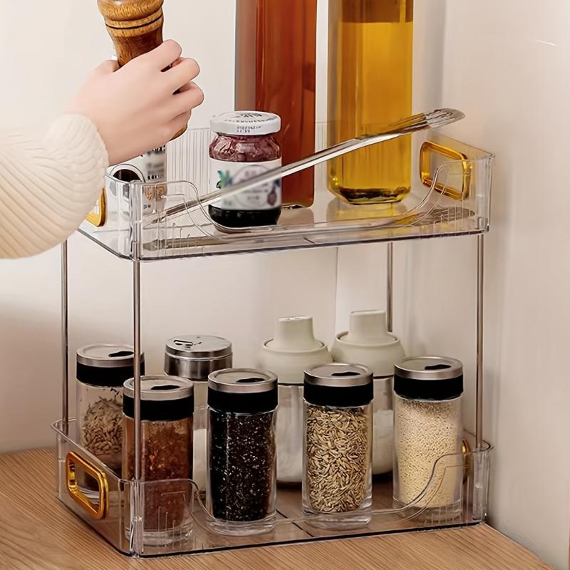 Desktop Storage Rack for Cosmetics Perfumes Kettles Double Layer