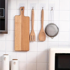 Transparent Wall Mounted Sticky Hook - Self Adhesive Multiuse Hanging Hook