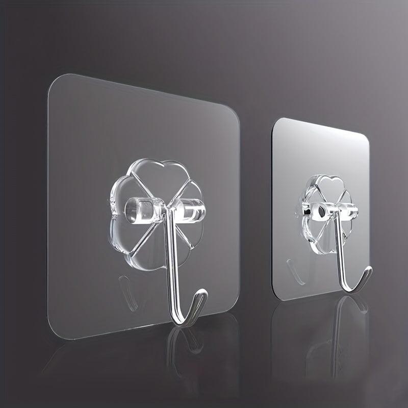 Transparent Wall Mounted Sticky Hook - Self Adhesive Multiuse Hanging Hook