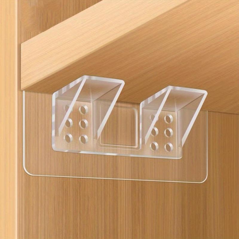 8pcs Shelf Support Peg Self Adhesive Clips - Load-bearing Partition Pin
