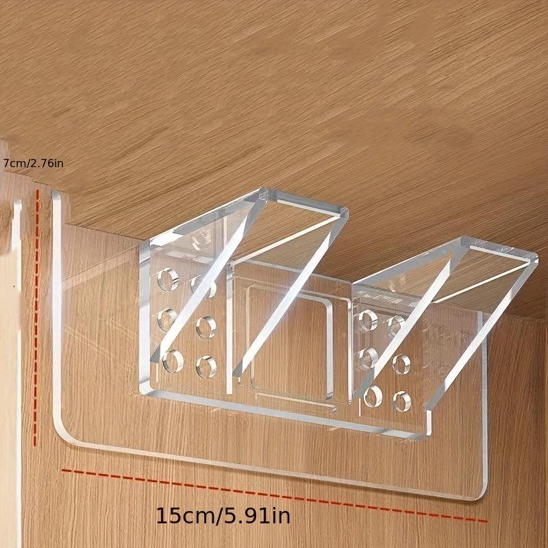 8pcs Shelf Support Peg Self Adhesive Clips - Load-bearing Partition Pin