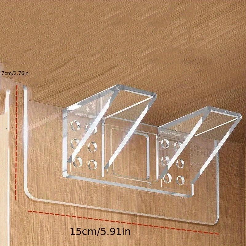 8pcs Shelf Support Peg Self Adhesive Clips - Load-bearing Partition Pin