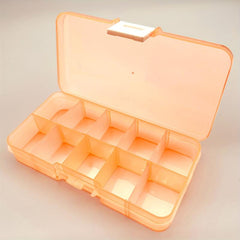 Portable Plastic Jewelry Box With Compartments Storage