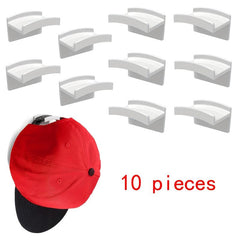 10pcs Hat Hooks For Wall Adhesive Baseball Hat Holder
