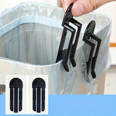2pcs Garbage Bag Clip Non-slip Garbage Bin Fixing Clip Holder