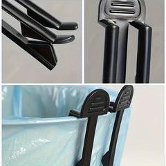 2pcs Garbage Bag Clip Non-slip Garbage Bin Fixing Clip Holder