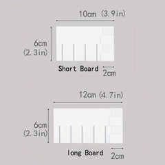 10pcs Drawer Dividers Plastic Adjustable Desk & Drawer Organizers