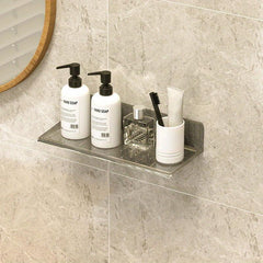 Floating Bathroom Shelves for Organized Storage of Cosmetics and Makeup Remover