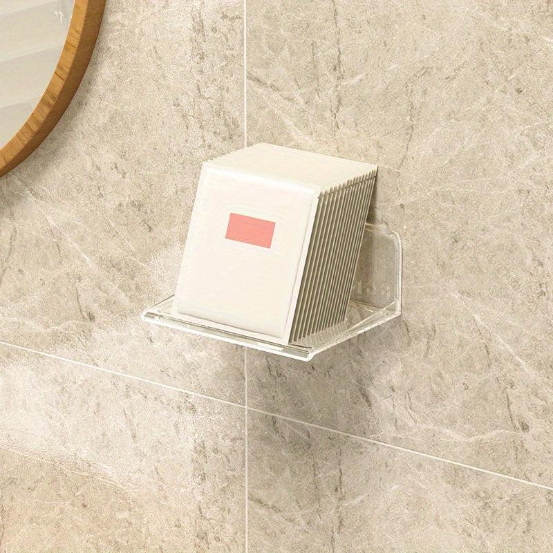 Floating Bathroom Shelves for Organized Storage of Cosmetics and Makeup Remover