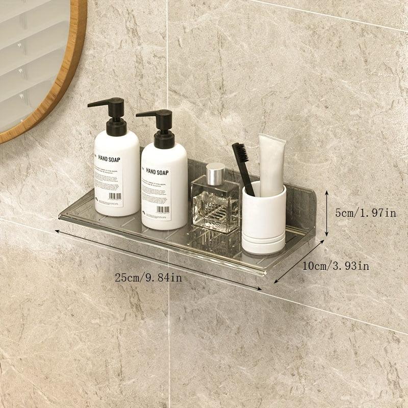 Floating Bathroom Shelves for Organized Storage of Cosmetics and Makeup Remover