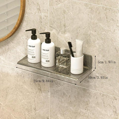 Floating Bathroom Shelves for Organized Storage of Cosmetics and Makeup Remover