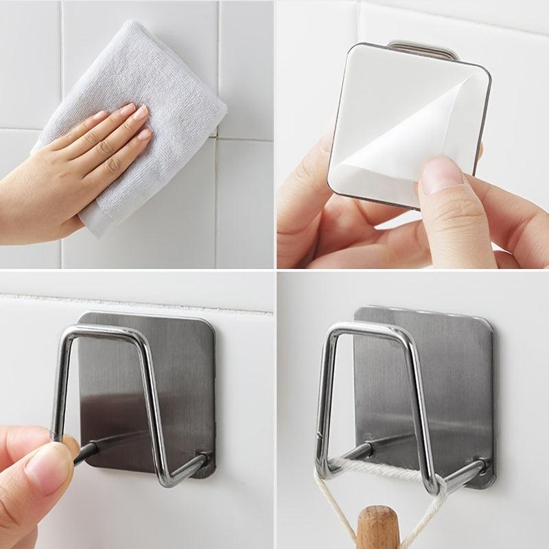 Wall Mount Sponge Holder Stainless Steel Sink Drain Rack