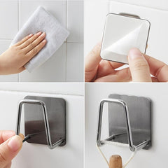 Wall Mount Sponge Holder Stainless Steel Sink Drain Rack