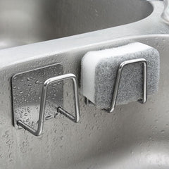 Wall Mount Sponge Holder Stainless Steel Sink Drain Rack