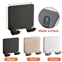 2pcs Aluminum Shaving Razor Holder Self Adhesive Wall Hook