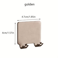 2pcs Aluminum Shaving Razor Holder Self Adhesive Wall Hook