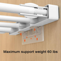 10pcs Self Adhesive Shelf Partition Holders No Punch Required