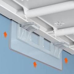 10pcs Self Adhesive Shelf Partition Holders No Punch Required