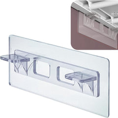 10pcs Self Adhesive Shelf Partition Holders No Punch Required