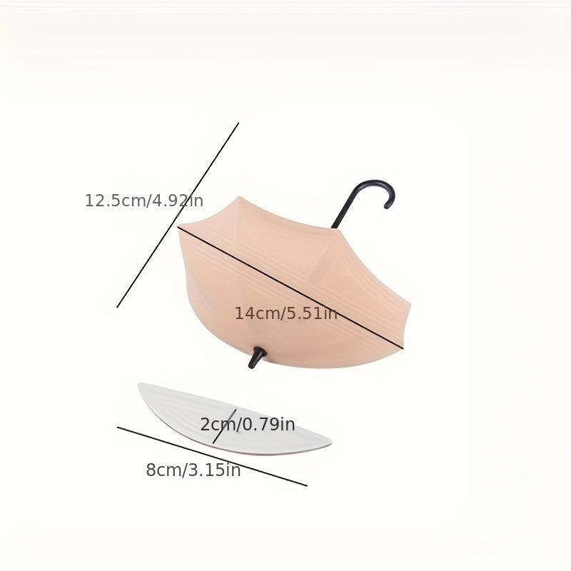 3pcs Nordic Umbrella Styling Hook Self Adhesive Wall Hook Punch Key Holder Hook