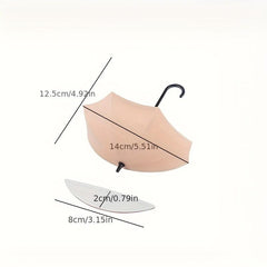 3pcs Nordic Umbrella Styling Hook Self Adhesive Wall Hook Punch Key Holder Hook